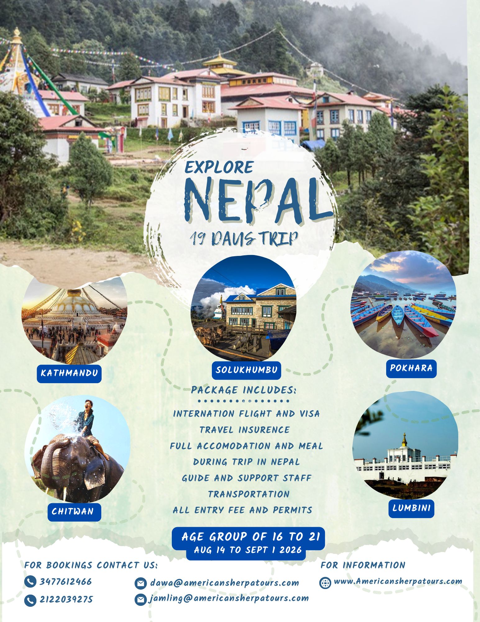 Nepal Tour 2026 poster